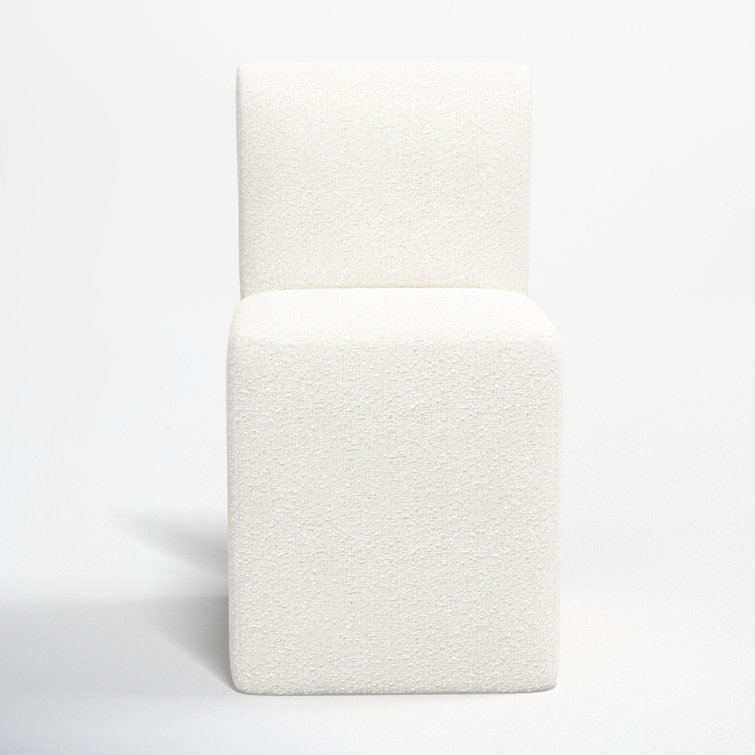 Joss & Main Mendy Upholstered Parsons Chair with Casters Wayfair